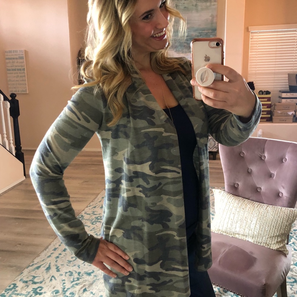 Last one! XL Camouflage Open front cardigan - Picture 7 of 7